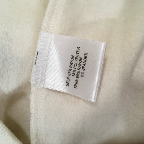 Jane&Delancey pants jogger Women's M Fleece Ivory Gingerbread Holiday Xmas New - Picture 4 of 6